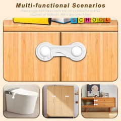 Furein locks on cabinet door for child safety and easy access