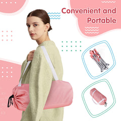Furmubei portable booster in compact travel mode ready for packing.