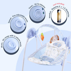Furmubei 5-speed control highlights adjustable soothing motion choices for comforting experiences