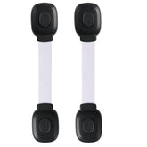Fursafe&Q baby cabinet locks with adhesive straps for easy no-drill childproofing.