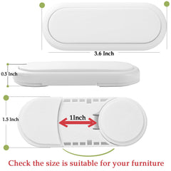 Fursafe&Q button-sliding design lock being unlocked by an adult.