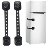 Fursafe&Q cabinet locks with adhesive straps prevent little hands from opening