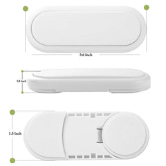 Fursafe&Q adhesive cabinet locks showing no-drill installation in action.
