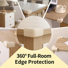 Fvbber cabinet edge protector foam shields corners without visible bulk.