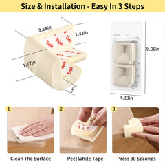 Fvbber soft NBR foam corner guard provides impact cushioning on table edges.