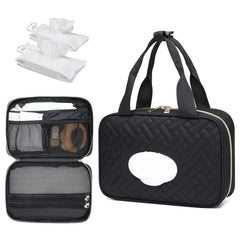 Fwkekye diaper bag organizer main compartment keeps bottles, diapers, and essentials neatly within reach.