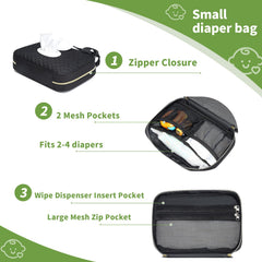 Fwkekye small clutch foldable design fits into totes or car seats for outings.