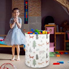 FXOCSHE toy storage basket helps tidy playroom items