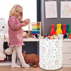 FXOCSHE waterproof baby hamper with PE lining for easy wipe-clean storage.