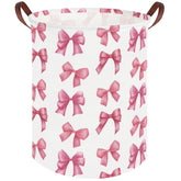 FXOCSHE Bow laundry basket stand demonstrates a sturdy frame for organized storage.