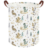 FXOCSHE dinosaur hamper front view with cute patterns for kid storage