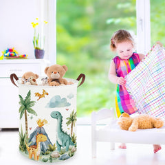 FXOCSHE Dinosaurs Hamper pattern adds playful nursery decor.