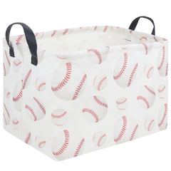 FXOCSHE Easter baseball basket opened and standing for organized storage