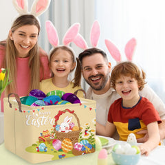 FXOCSHE Easter basket material close-up showing waterproof coating