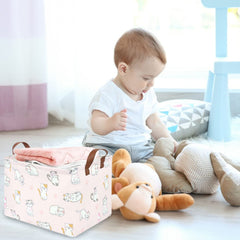 FXOCSHE folded storage basket saves space when not in use