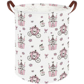 FXOCSHE Princess Castle hamper open view shows roomy toy storage for kids' rooms