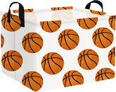 FXOCSHE rectangular basket front view highlights 15L capacity for toys and laundry organization.