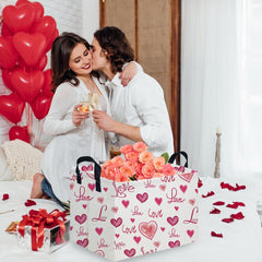 FXOCSHE gift basket close-up material reveals durable polyester canvas with waterproof inner coating