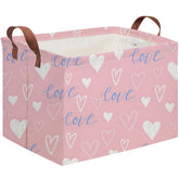 FXOCSHE rectangular pink gift basket for stylish storage in any room.