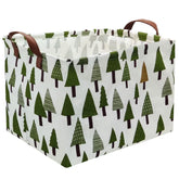 FXOCSHE tree basket in green serves as a roomy 15L laundry and toy hamper.