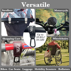 FYGL Stroller Hooks easy-attachment enable quick, hassle-free setup on a pram.