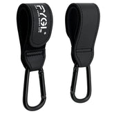 FYGL Stroller Hooks leather buggy clips for stylish, durable bag attachment during outings.