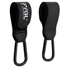 FYGL Stroller Hooks leather buggy clips for stylish, durable bag attachment during outings.