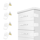 FYY cabinet locks on cabinet door proving baby-safe storage and easy adult access.