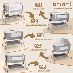 FYYWBABY baby bassinet mosquito-net extended protects against pests during naps