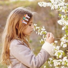 FZBNSRKO fruit-patterns hair clips brighten kids' hairstyles for playful wear