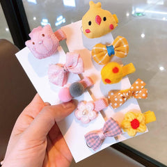 FZBNSRKO hair clips rainbow pattern—colorful, secure hold for daily wear.