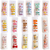 FZBNSRKO velvet ribbon hair clip pack with soft grip for gentle daily styling.