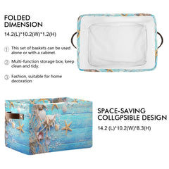 FZDXZJJ nursery canvas bin with handles keeps toys accessible and tidy.
