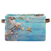 FZDXZJJ summer beach starfish storage basket on shelf adds coastal organization.
