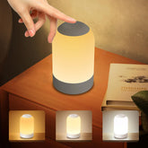 G Keni bedside touch night light front view glowing softly for nursery safety