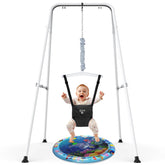 G TALECO GEAR baby jumper with stand front view promotes upright posture