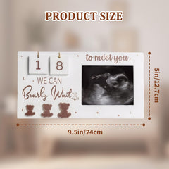 Gaahkai sonogram frame inside photo slot highlights a precious ultrasound moment.