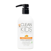 Gabriel Cosmetics Clean Kids Naturally Conditioner bottle with Orange Burst leaving hair soft and easy to detangle