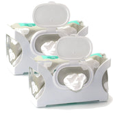 Gadjit wall-mounted wipe dispenser ready for easy access during messes