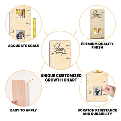 GADNIA kids room decor growth chart ideal for bedrooms and playrooms.
