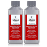 Gaggia decalcifier 250ml bottle front view for easy limescale prevention and maintenance.