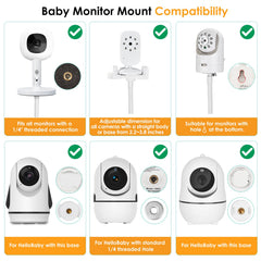 GAHOGA baby-monitor-floor-stand adjustable-height shows flexible height for nursery setups