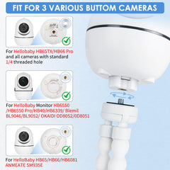 GAHOGA upgraded baby monitor mount tool-free-install view highlights easy setup around cribs and rails