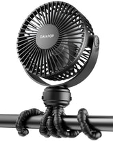 Gaiatop mini clip-on fan on stroller for convenient travel cooling