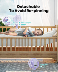 Gaiatop mini fan removable head for easy charging anywhere