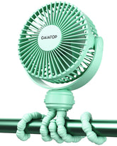 Gaiatop mini stroller fan safety design shows 5.5mm gaps for baby finger protection.