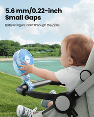 Gaiatop mini stroller fan tripod-assembly adjusts for flexible indoor and outdoor cooling.