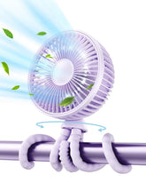 Gaiatop oscillating stroller clip fan delivers cooling on the go.