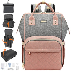 GAIVP vacuum-compression diaper bag main backpack keeps baby essentials organized on the go