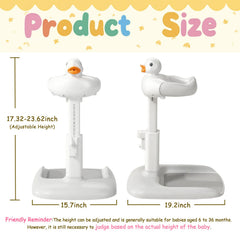 Gakfawd adjustable-height bath stand adapts as your child grows for convenient hands-free bathing